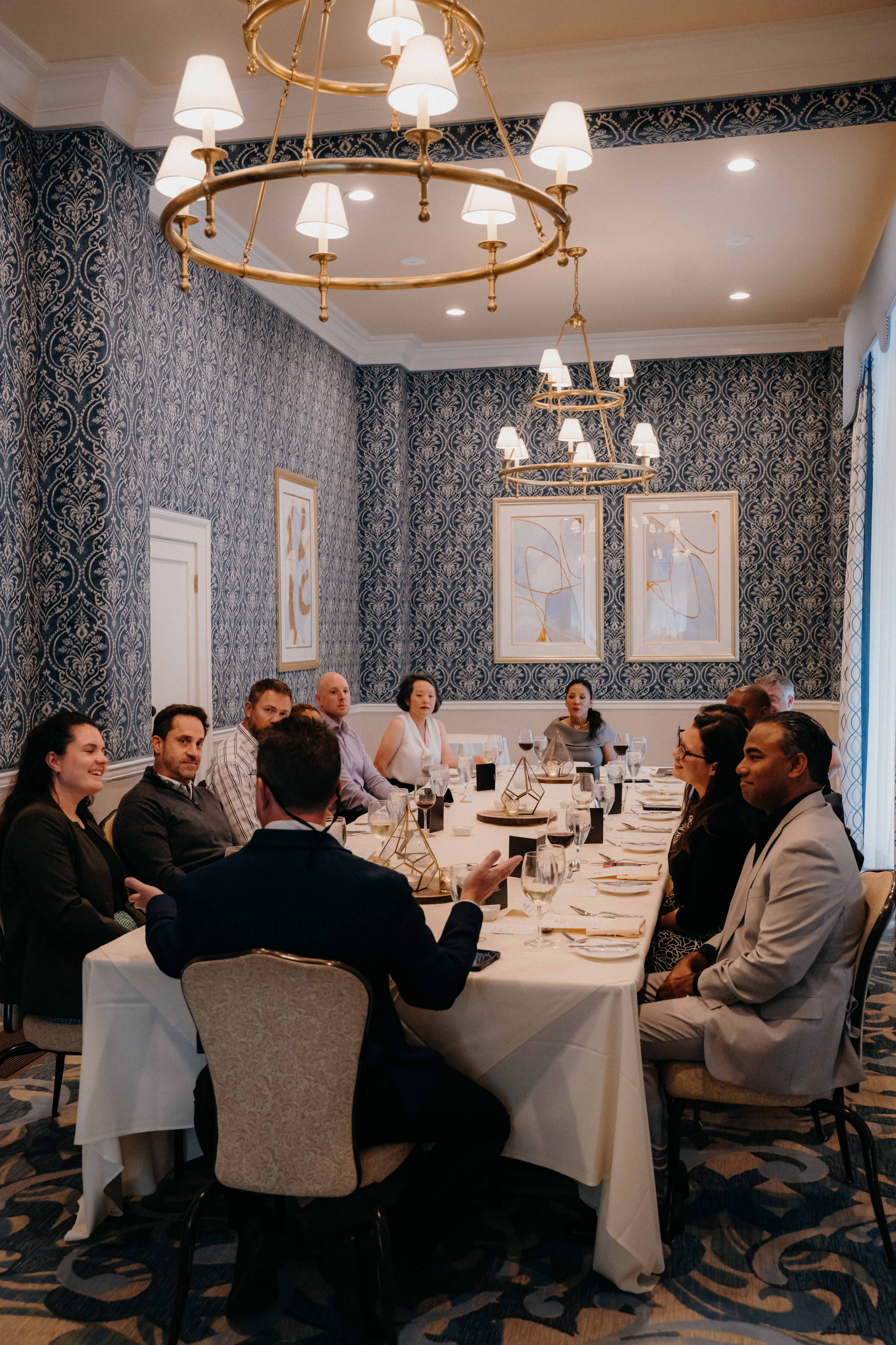 Security leaders participating in the San Diego dinner roundtable